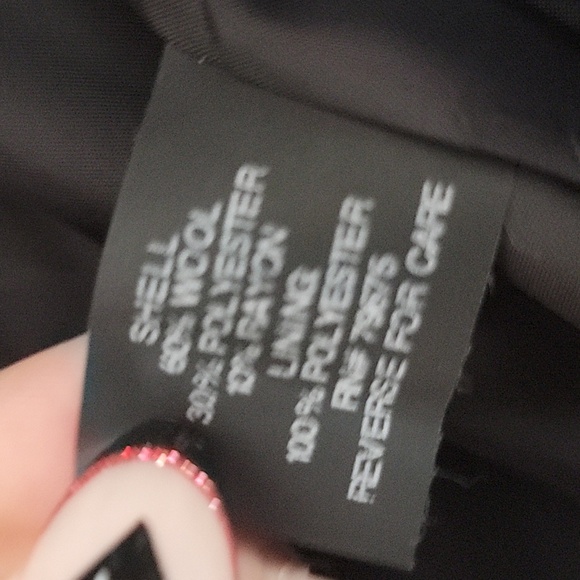 Michael Kors Black Wool Coat NWT 1x - Picture 10 of 11